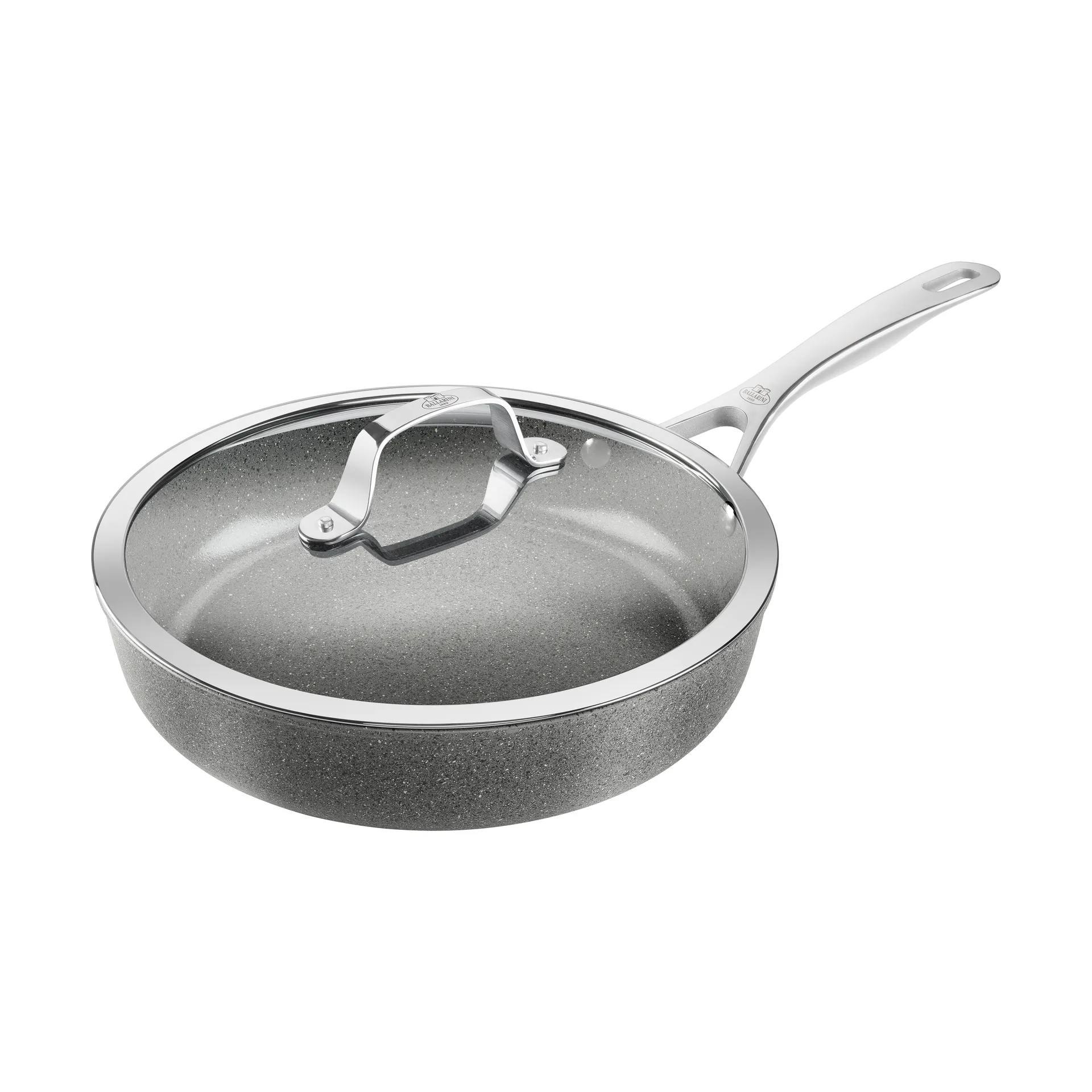 Ballarini Salina Ceramic Granit sautépande med glaslåg 28 cm