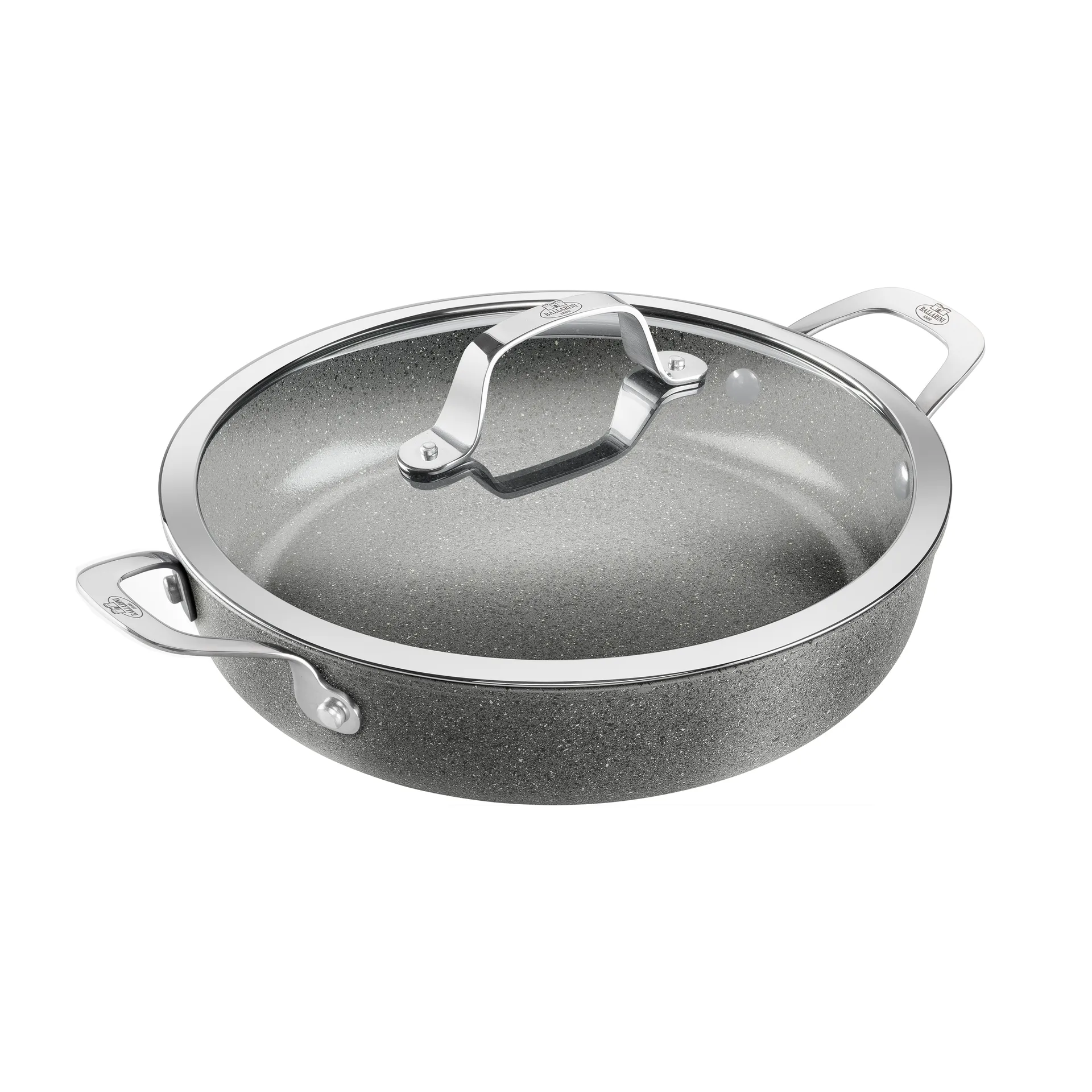 Ballarini Salina Ceramic Granit serveringspande med glaslåg 28 cm