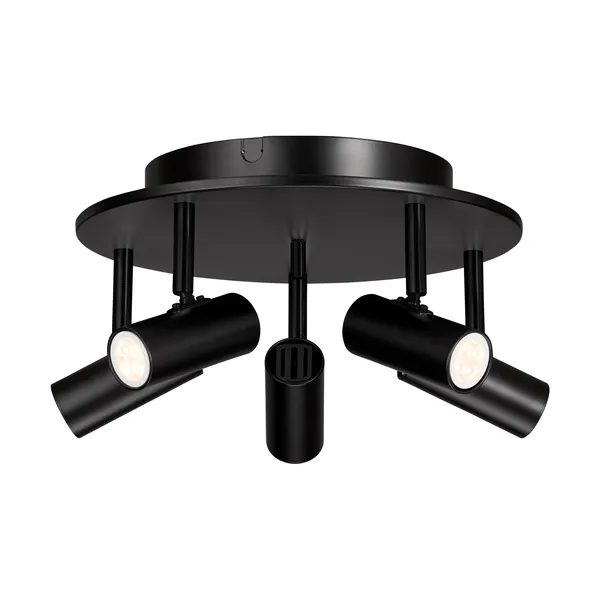 Cato rund takspotlight 5, Mattsvart