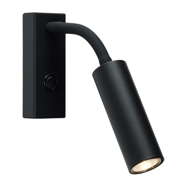 Cato Slim vägglampa flexarm, Mattsvart