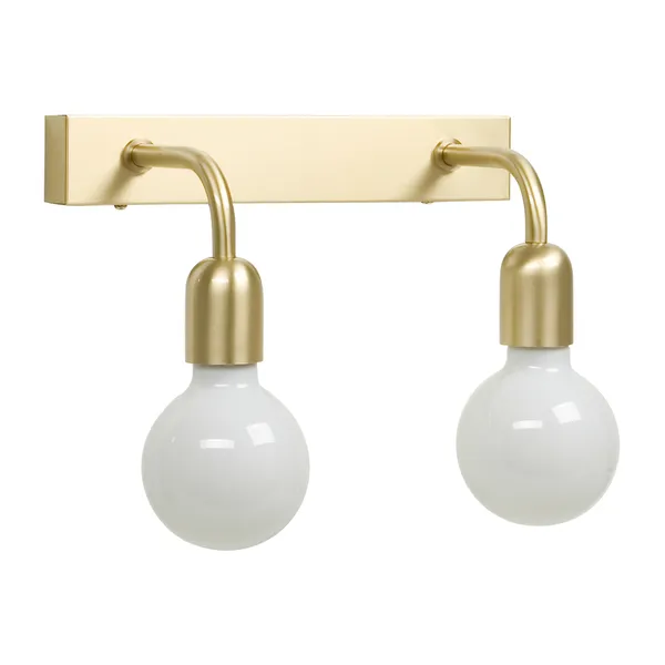 Regal 2 vägglampa 13,5 cm, Borstad mässing