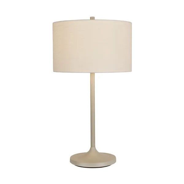 Soft bordslampa, Linne vit-sand, Ø34x64 cm