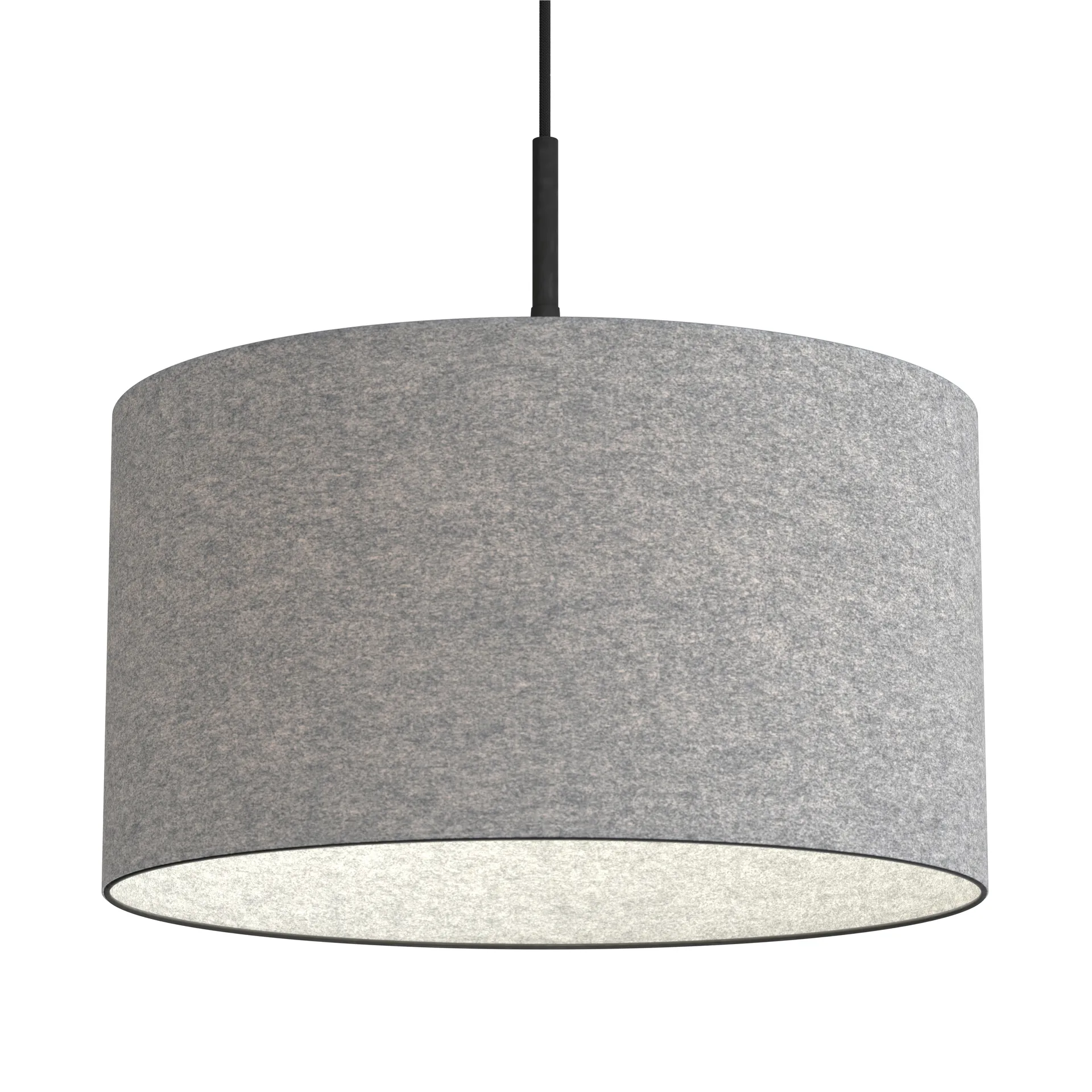 Soft Pendel Ø40 Grey Wool - Belid - Spisestue - Stof / tekstil