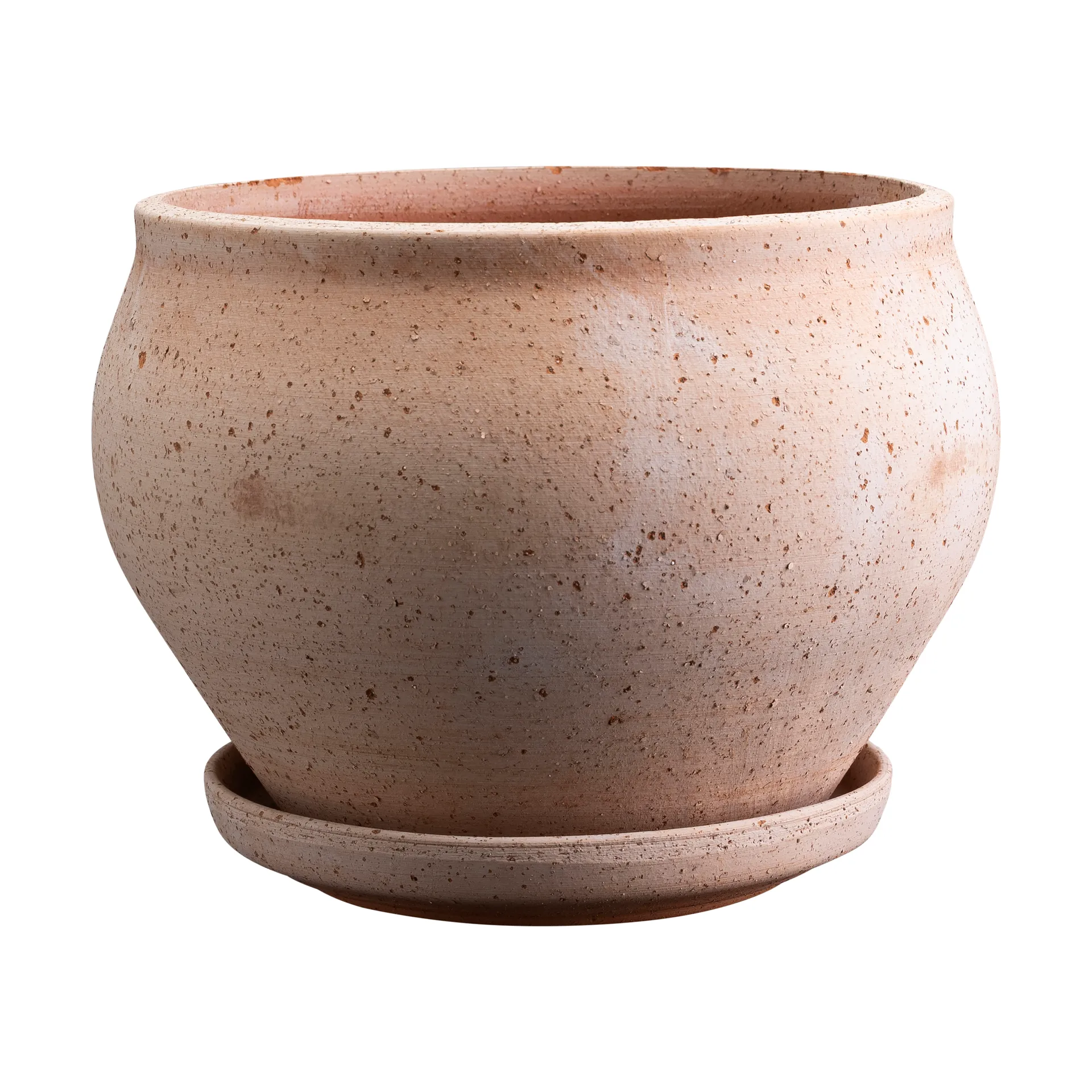 Bergs Potter Cache-pot avec soucoupe Delphi 2 pièces Rose, Ø, low