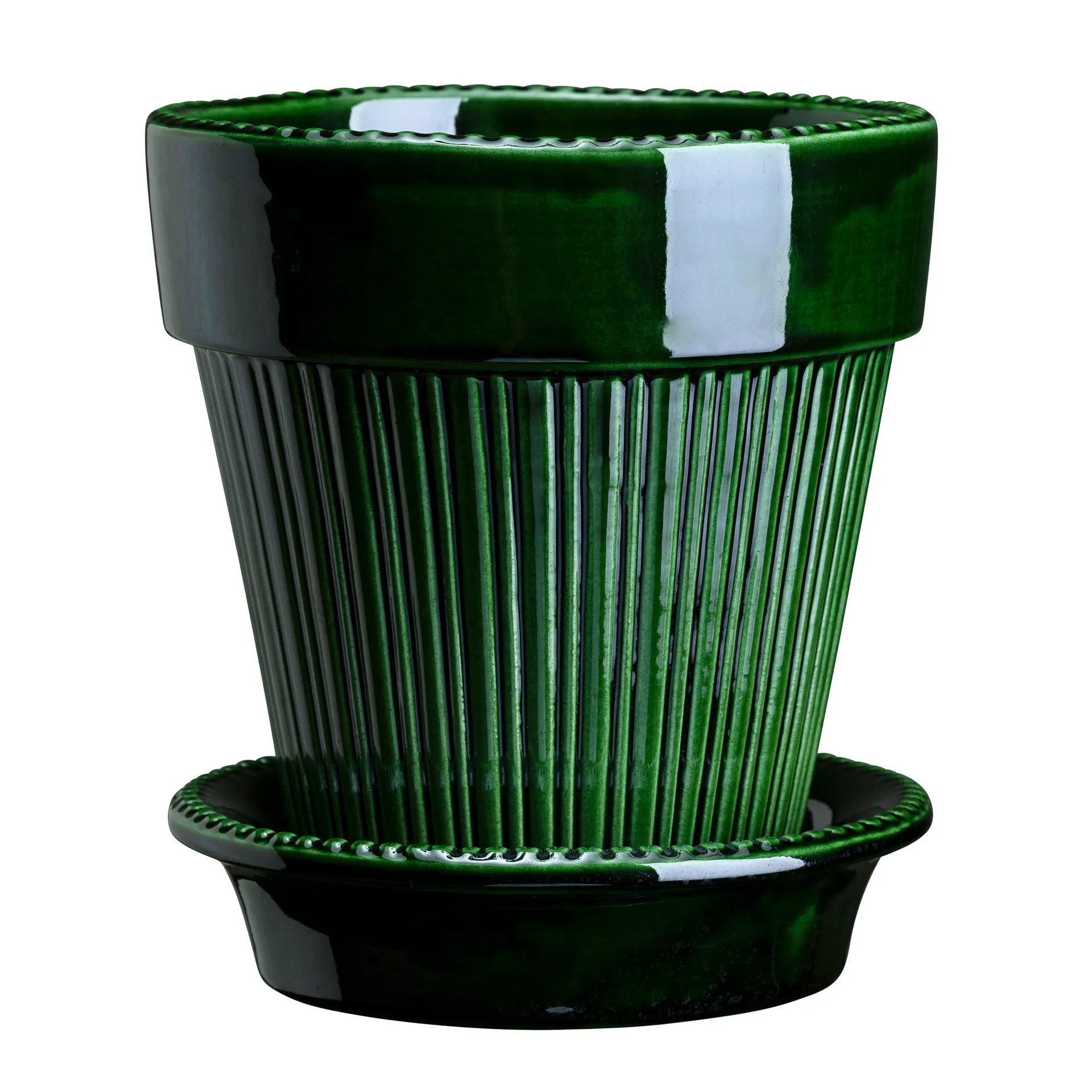 Bergs Potter Cache-pot émaillé Simona Ø Vert