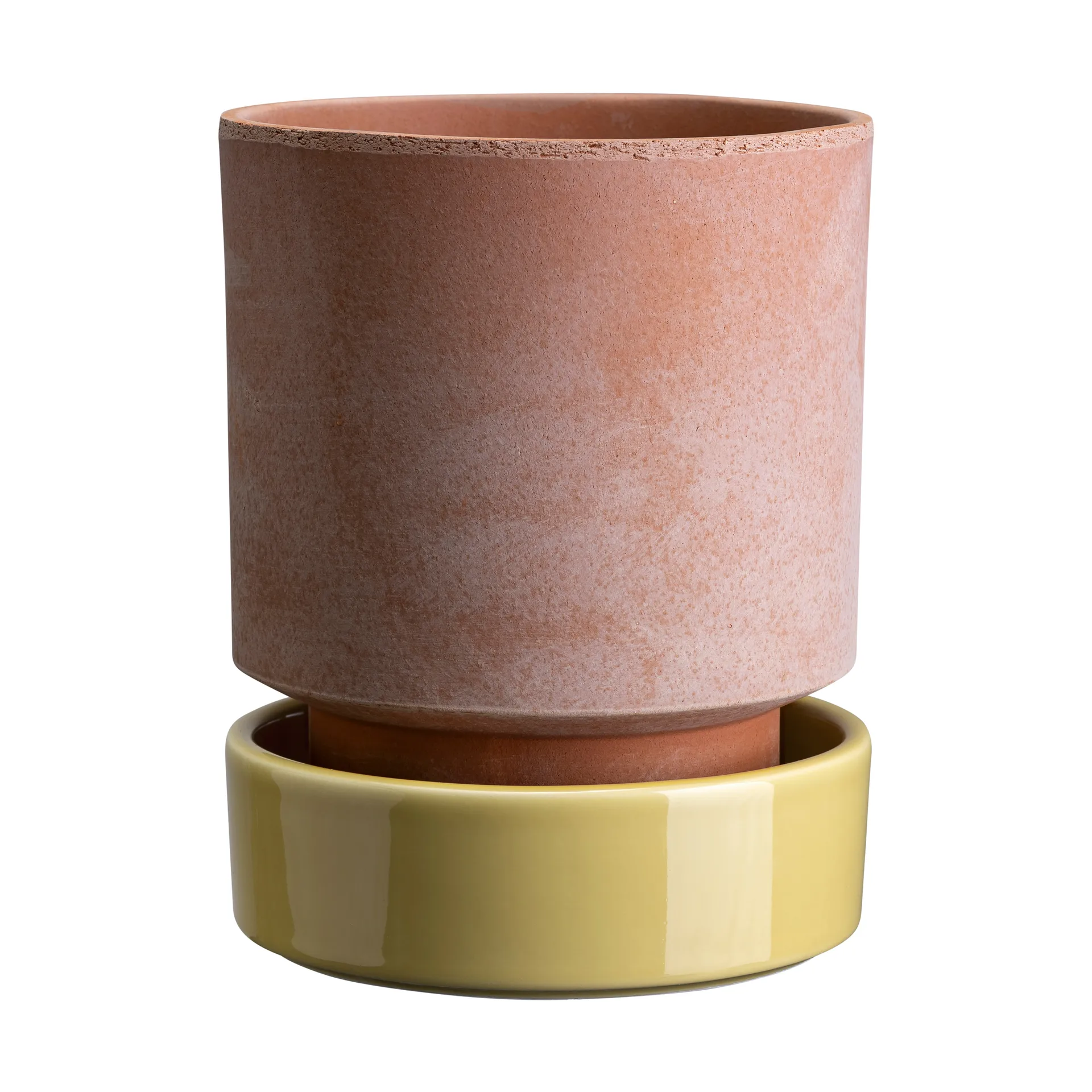 Bergs Potter Pot Hoff Ø, Raw Rosa-Pale Yellow