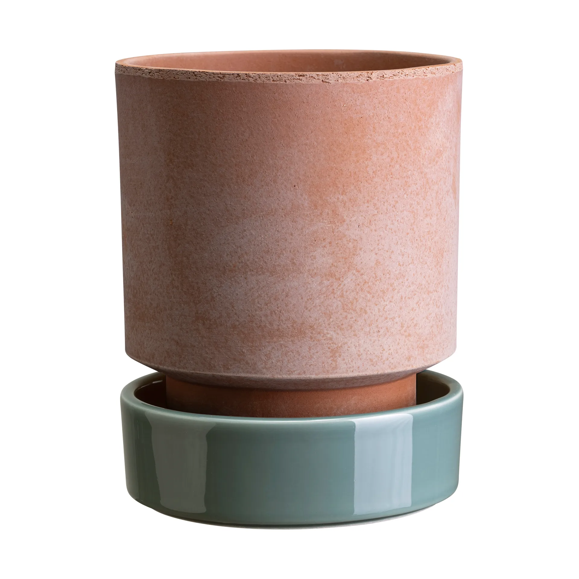Bergs Potter Pot Hoff Ø, Raw Rosa-Misty Blue — vue 4