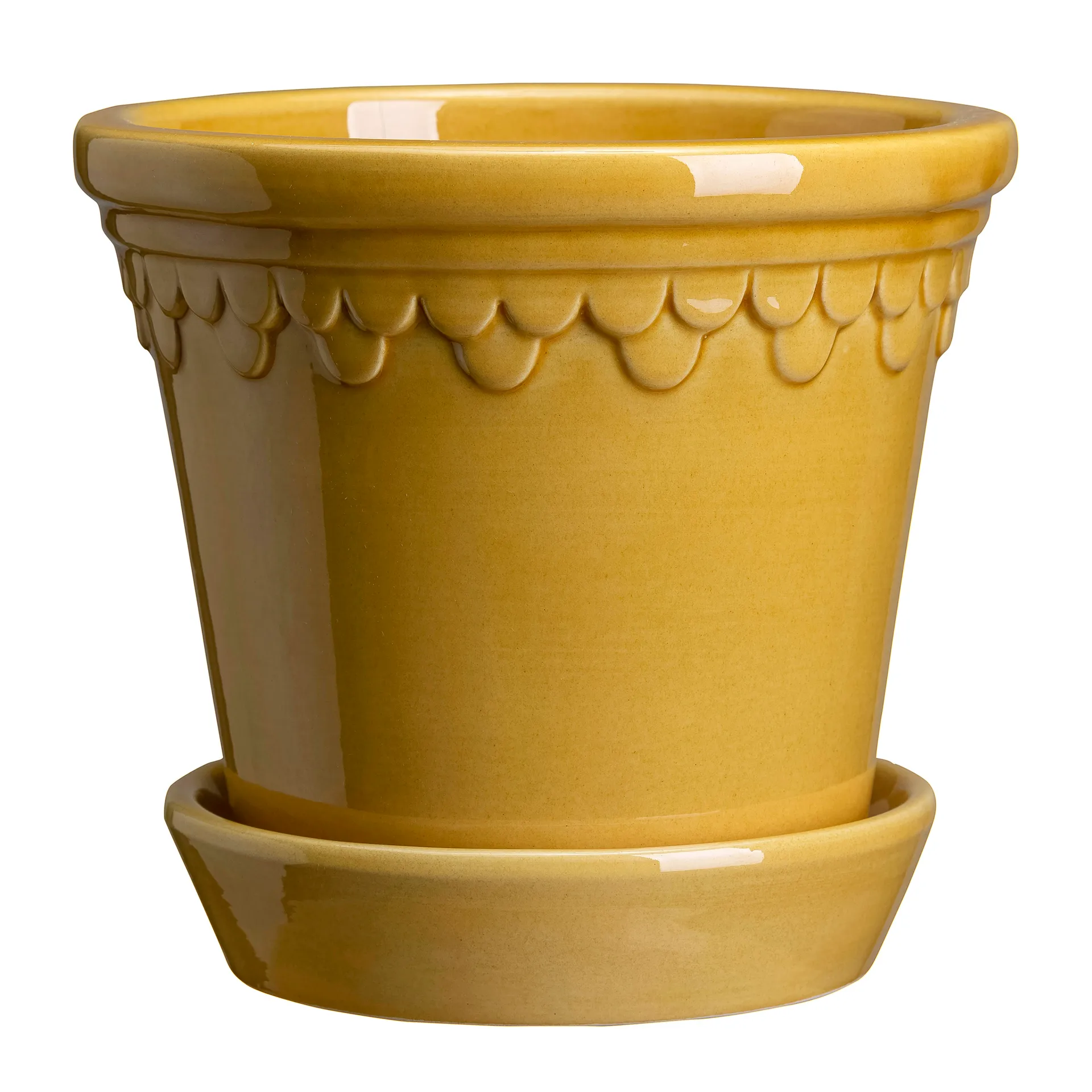 Bergs Potter Pot vitré Københavner Ø Jaune — vue 4