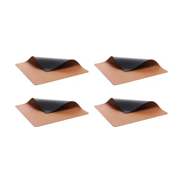 Bitz bordstablett 33x46 cm 4-pack, Svart