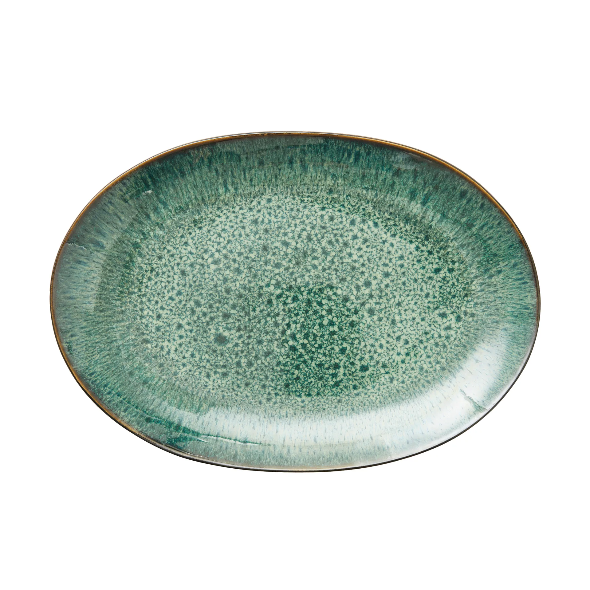 Christian Bitz - Fad oval 36x25cm s/grø