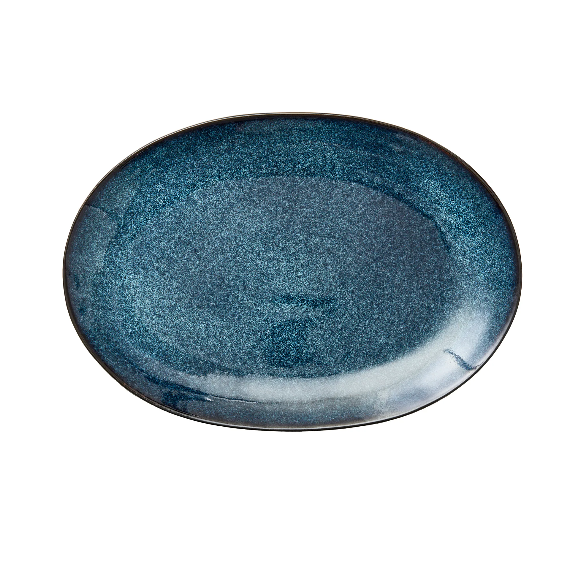 Bitz Bitz fad ovalt 25x36 cm Sort-mørkeblå