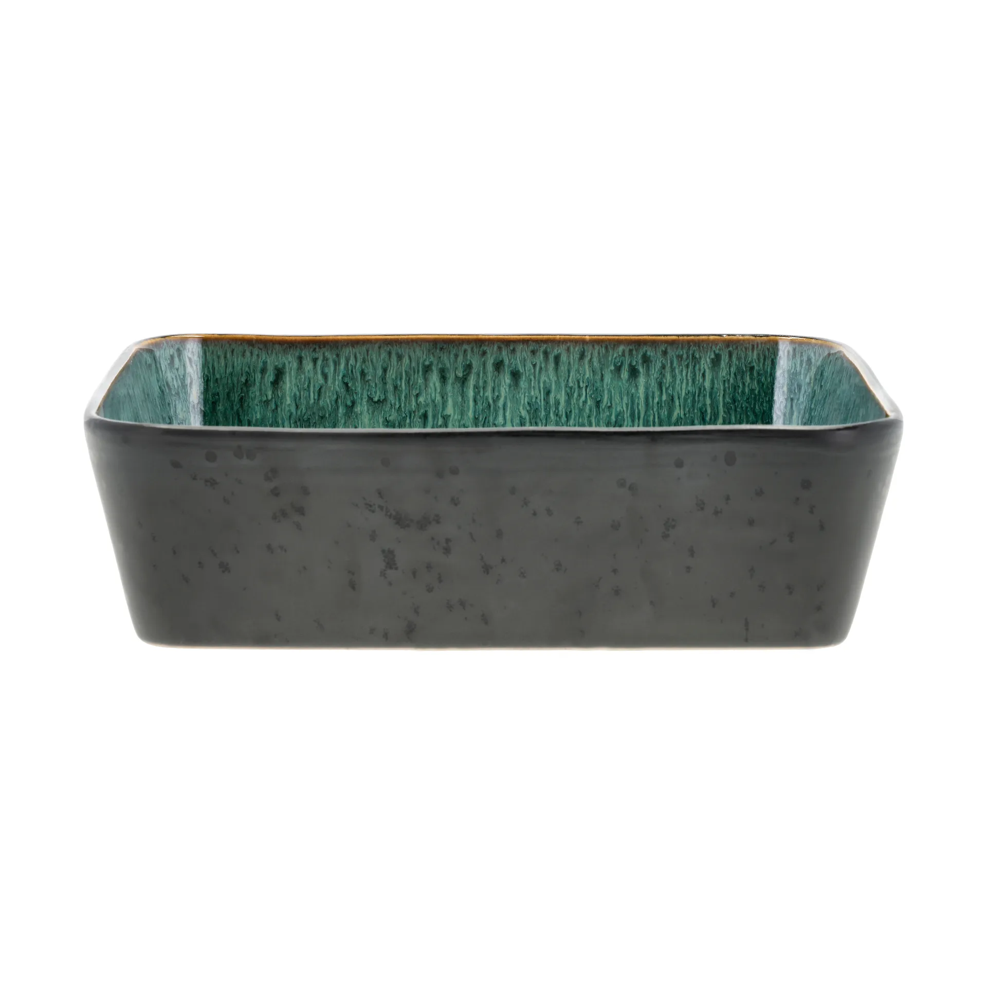 Christian Bitz - BITZ Fad rektangulært 28 x 21 x 8 cm Sort/Grøn