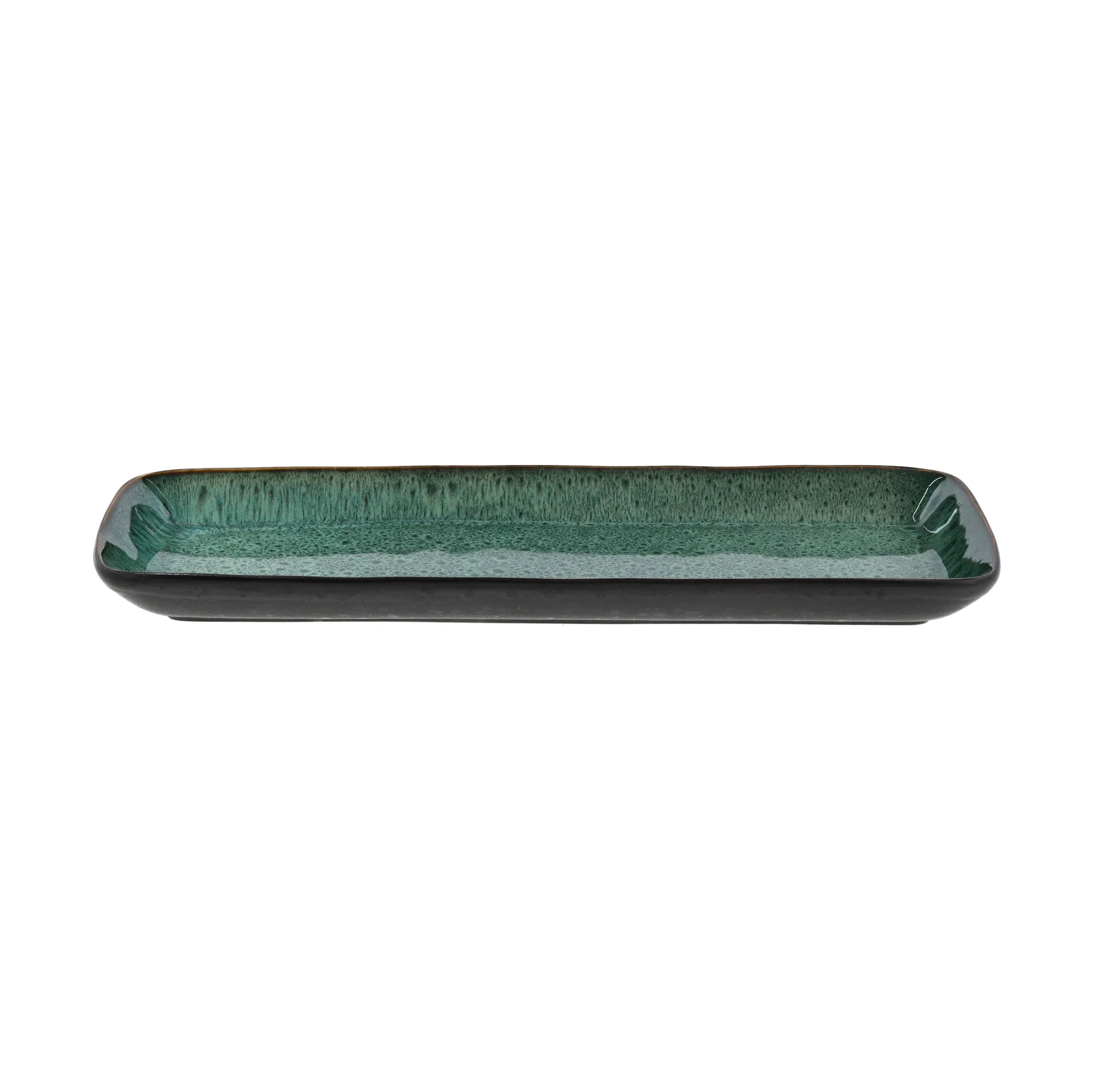 Bitz Bitz serveringsfad 38x14 cm Sort-grøn