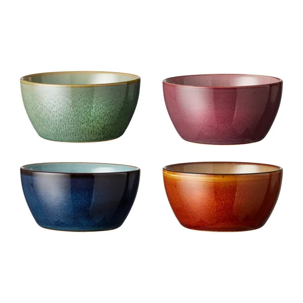 Bitz skålset Ø12 cm 4-pack, Sorterade färger