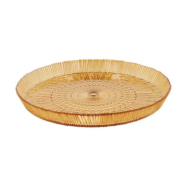Kusintha serveringsfat runt Ø30 cm, Amber