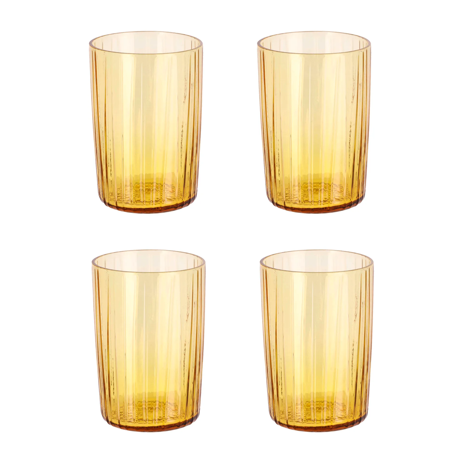 Christian Bitz - BITZ Kusintha Drikkeglas Dia 7 x 10,5 cm 28 cl 4 stk. Amber