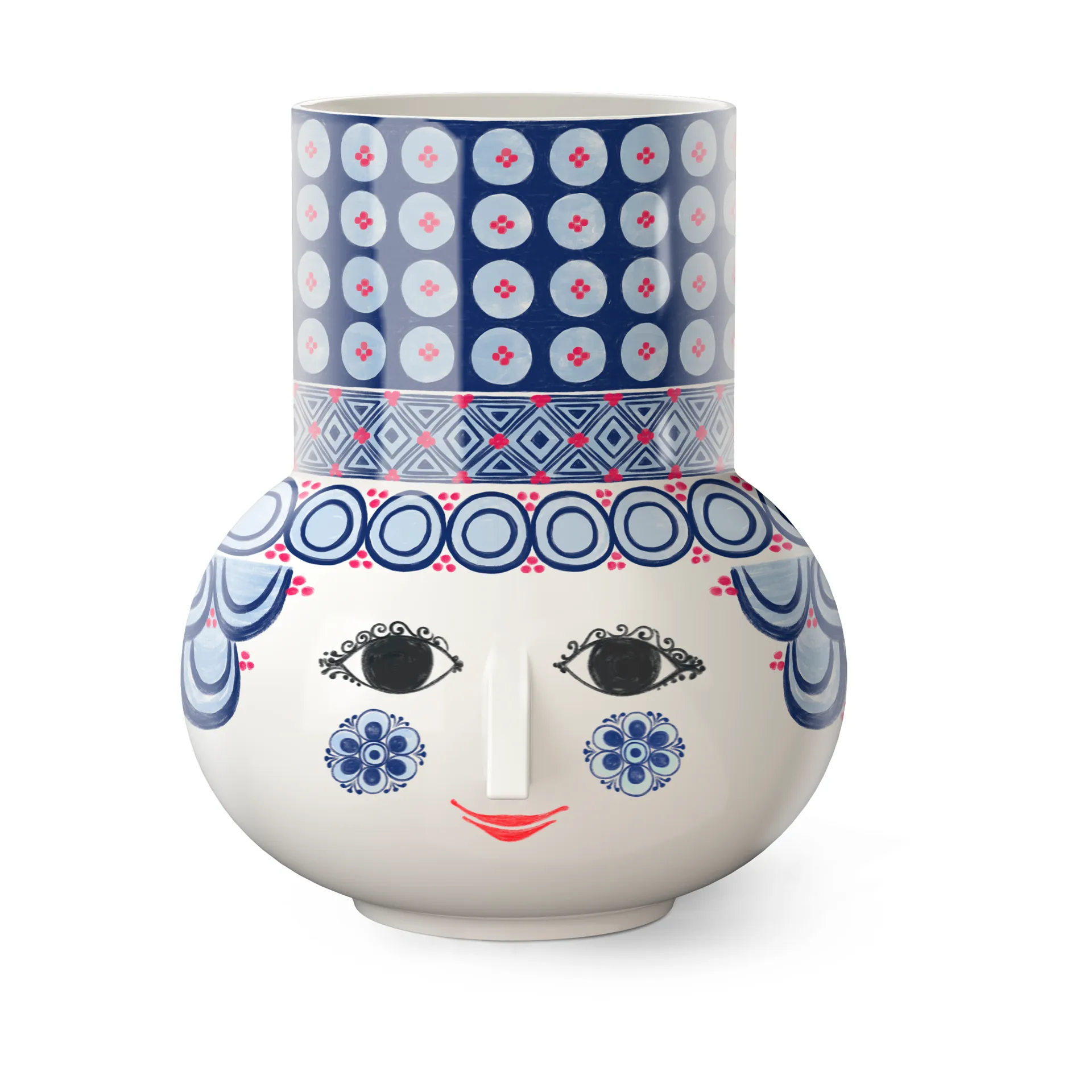 Bjørn Wiinblad - Wiinblad Olga Vase H20 cm blå