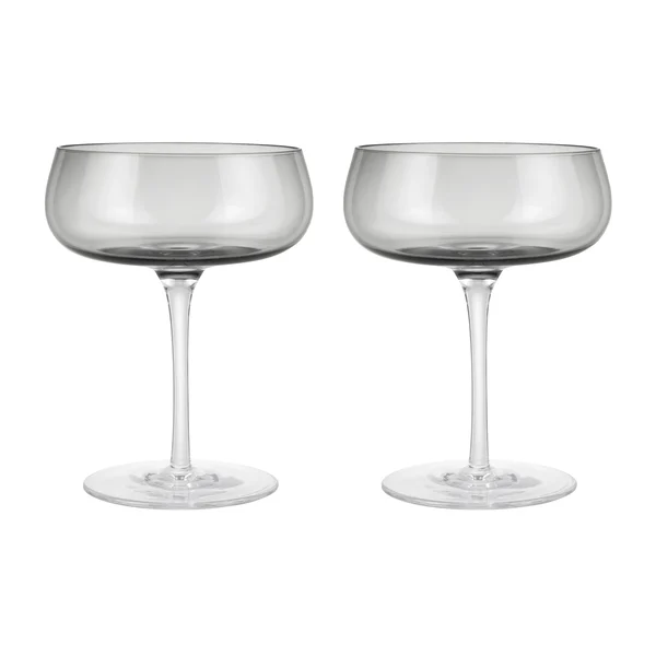 Belo champagneglas coupe 20 cl 2-pack, Smoke
