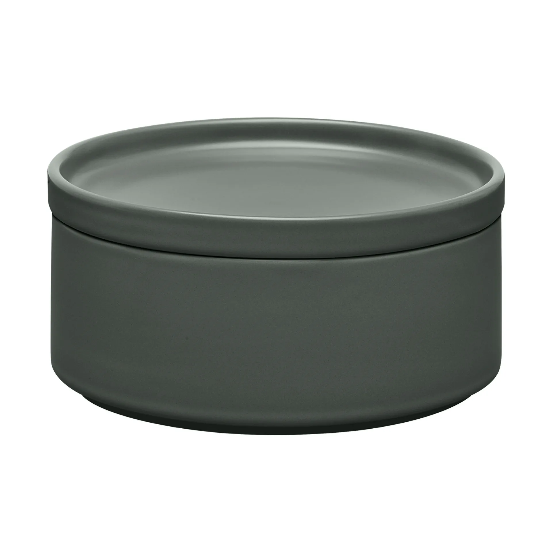 blomus Boîte de rangement avec couvercle Pilar Agave Green, Ø15,5x7,5 cm