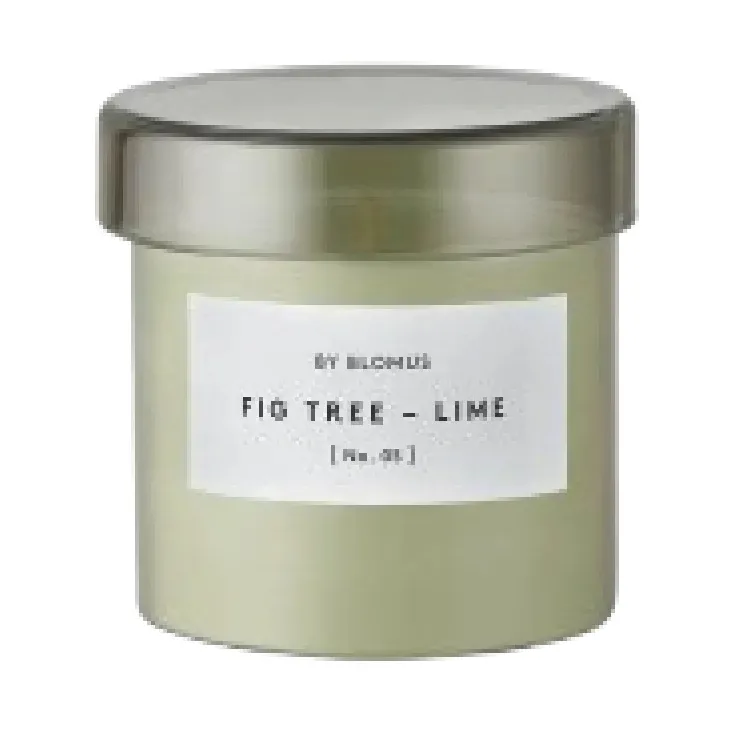 blomus Bougie parfumée Valoa 30 heures Fikon/Lime Agave Green