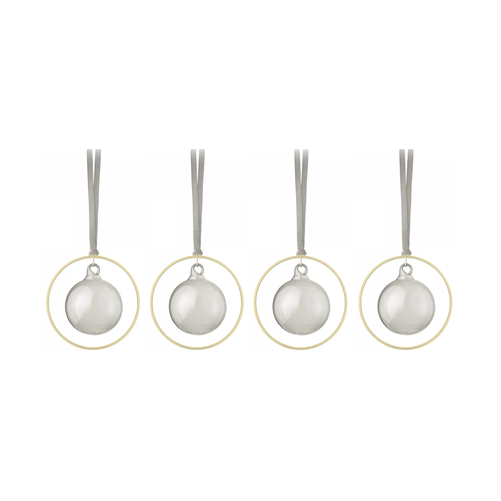 blomus Boule de Noël KITAI 8,5 cm lot de 4 Smoke