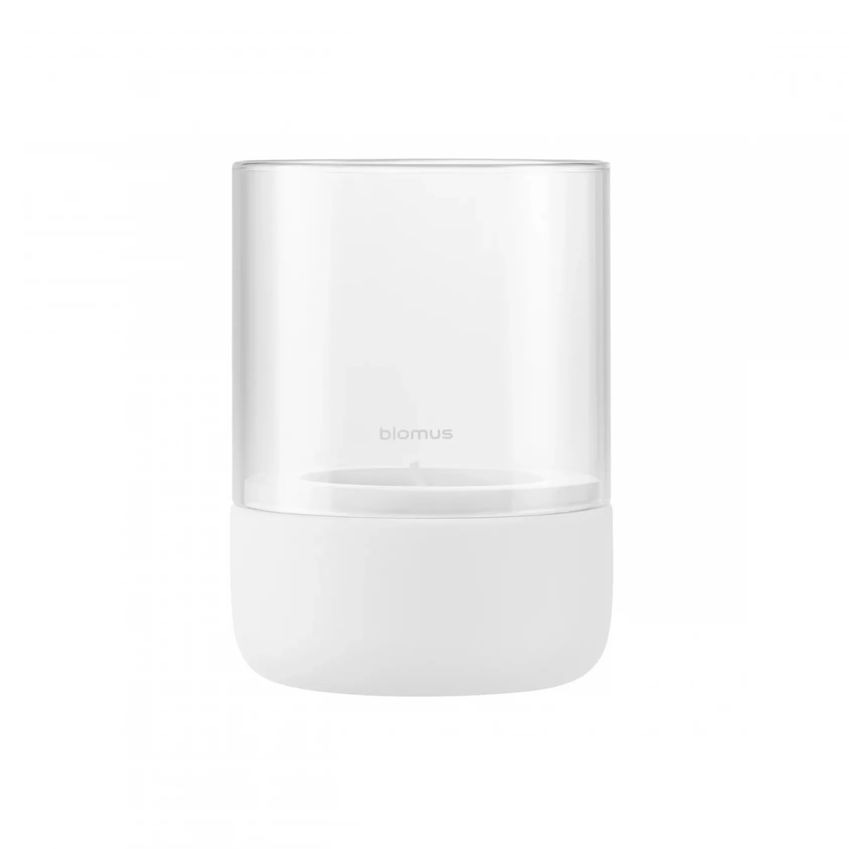 blomus Calma fyrfadsstage Ø10 cm Lily white