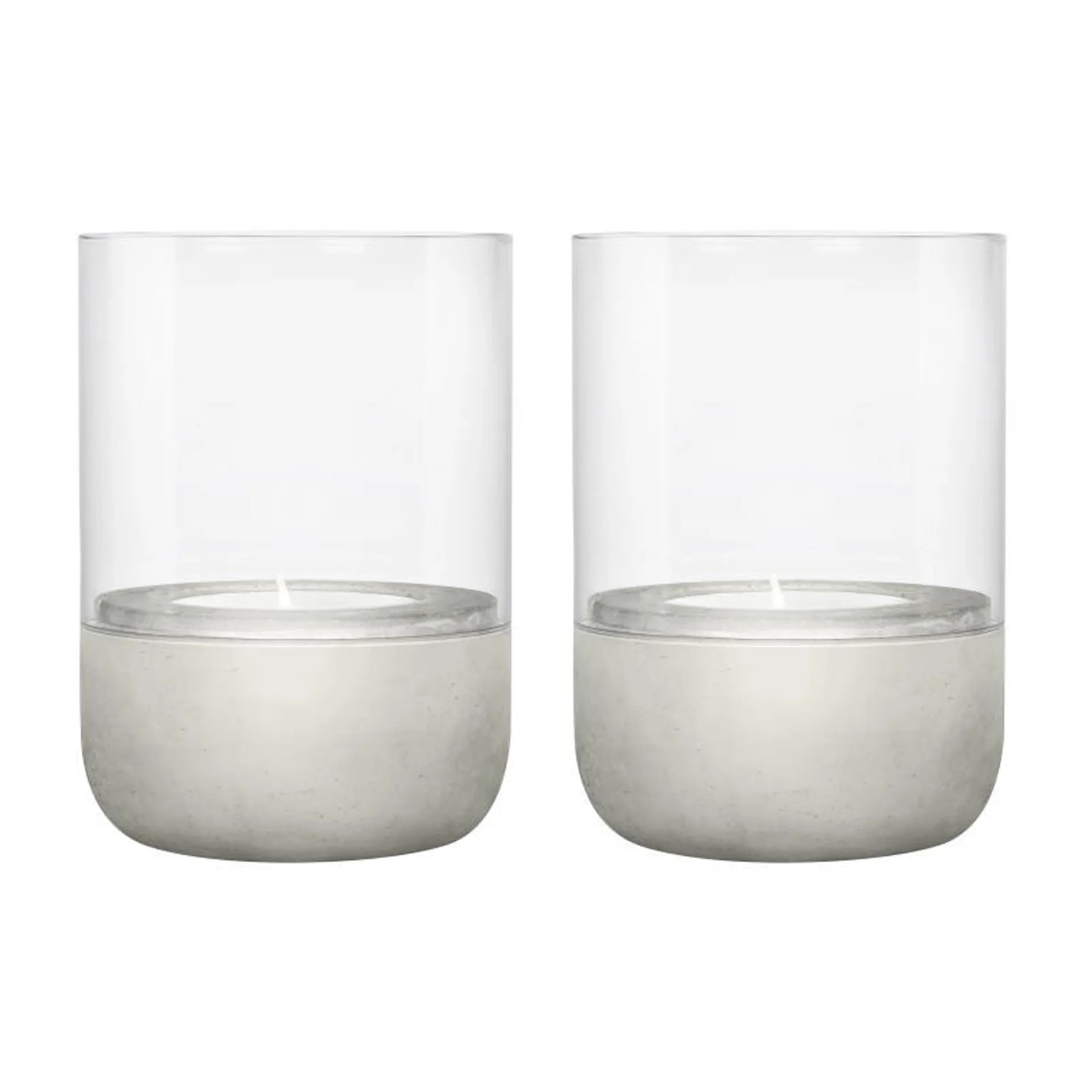 blomus Calma fyrfadsstage Ø7 cm 2-pak Light grey