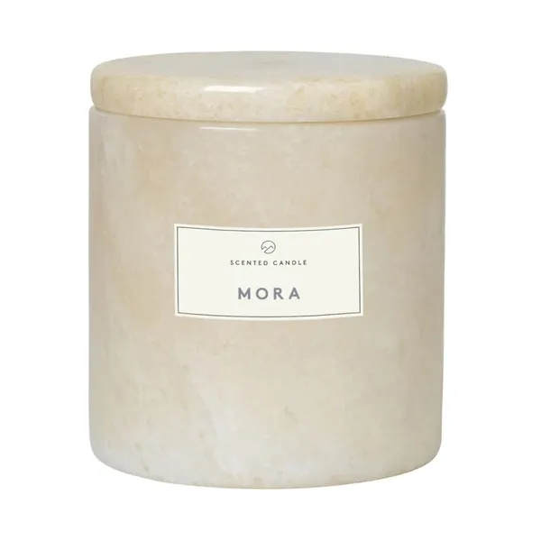 Frable doftljus marmor Ø7 cm, Moonbeam-mora