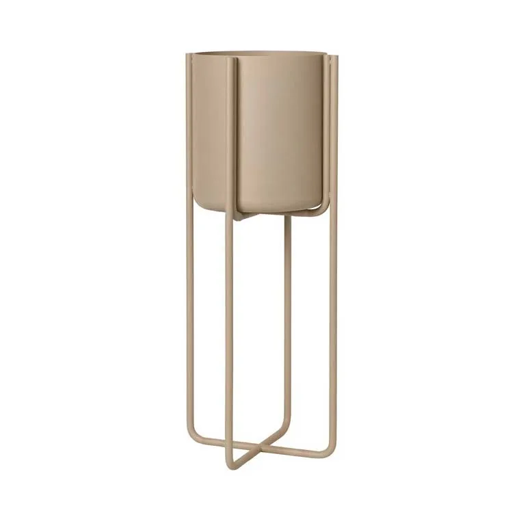 blomus Kena krukke på ben S h55 cm Ø22 cm Nomad (beige)