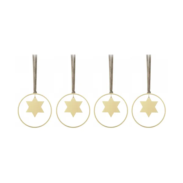 KITAI julhänge 8,5 cm 4-pack, Stars
