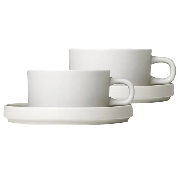 Pilar temugg med fat 2-pack, Moonbeam