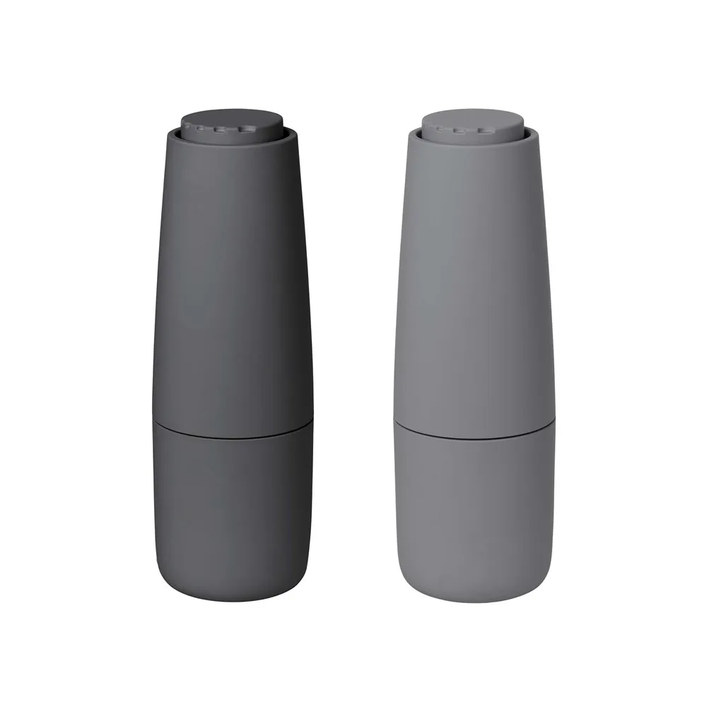 blomus Salpi salt- og peberkværn plast Sharkskin/Magnet (grå/grå)