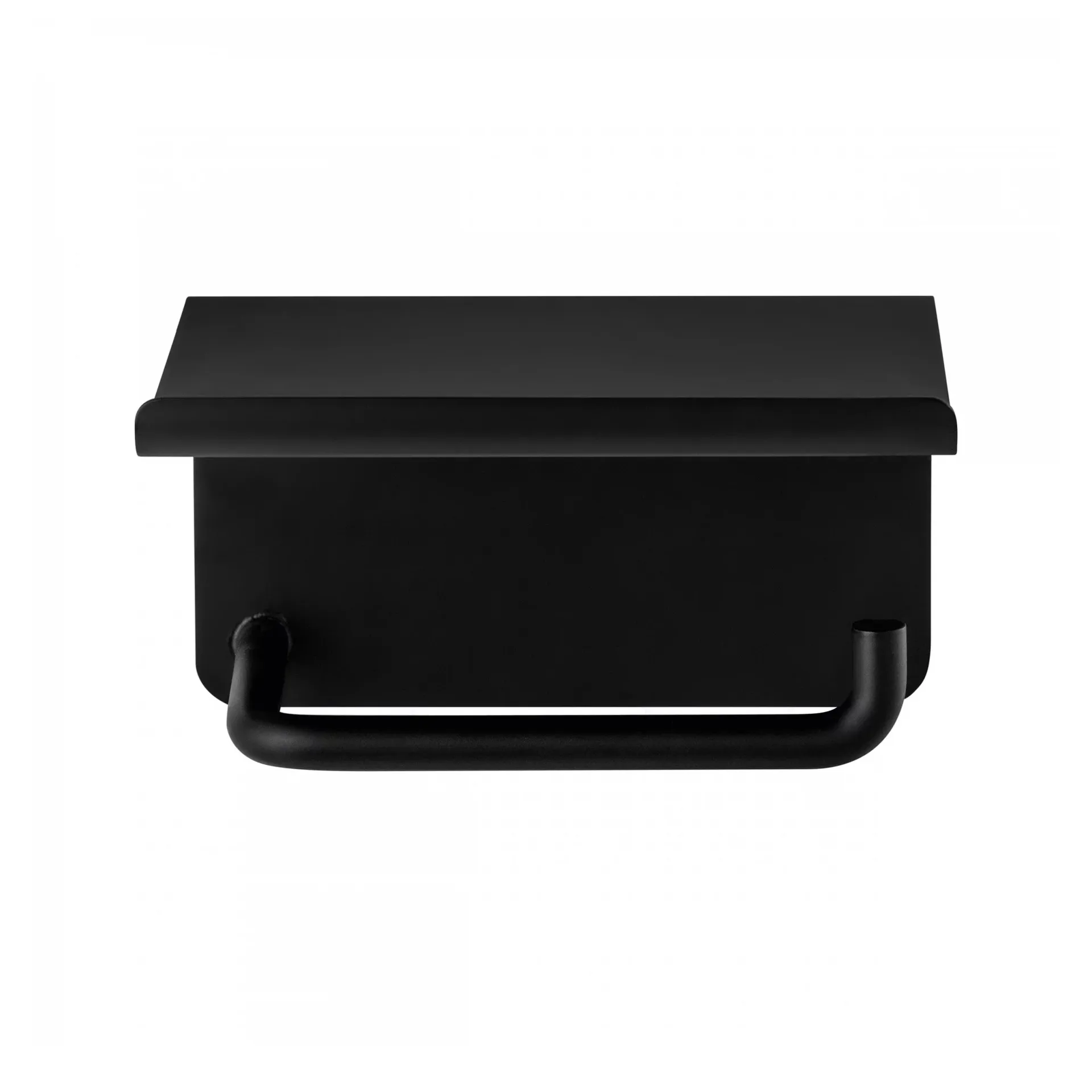 blomus Support pour papier toilette avec étagère Modo Black