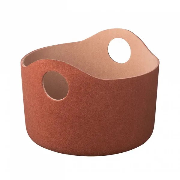 Tiggy förvaringskorg filt S Ø42,5 cm, Rustic brown