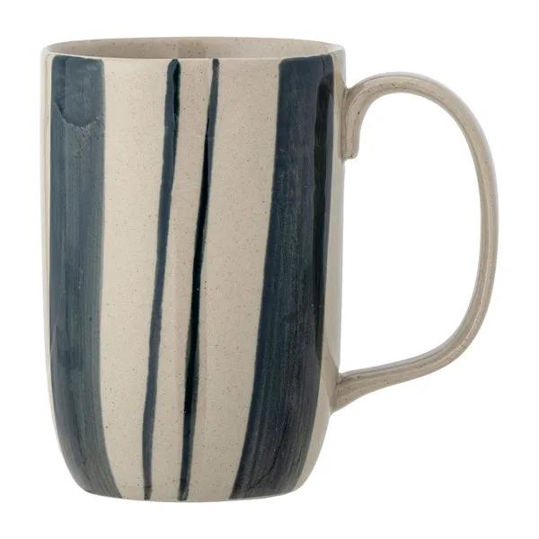 Allium mugg Ø8,5x11,5 cm, Blå ränder