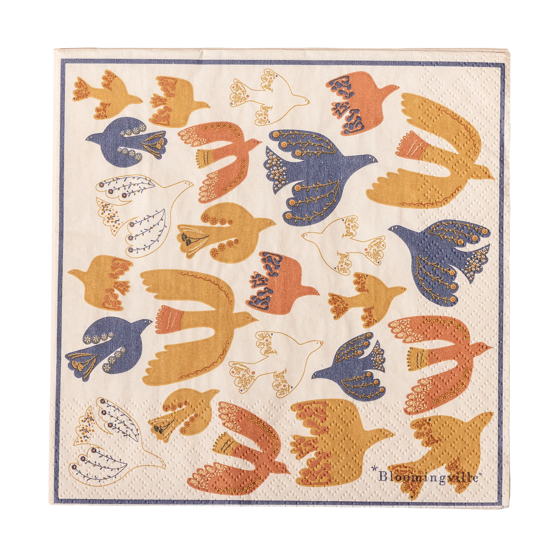 Bloomingville - Anniversary Serviet, Multifarvet, Papir, L33xB33 cm, 12 stk