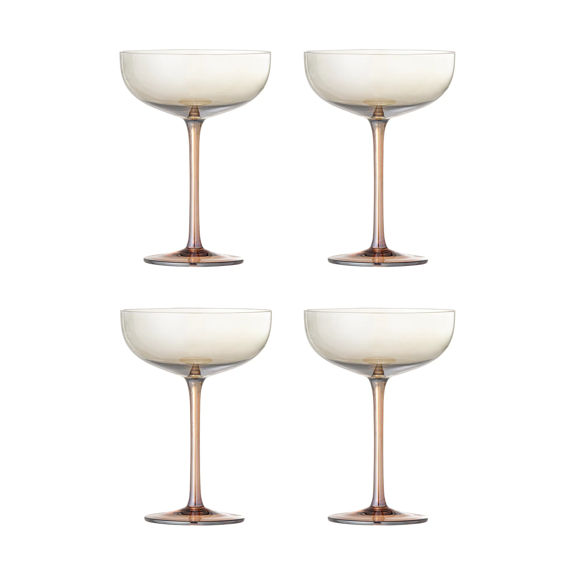 Bloomingville Aston cocktailglass 4-pakning Bronse