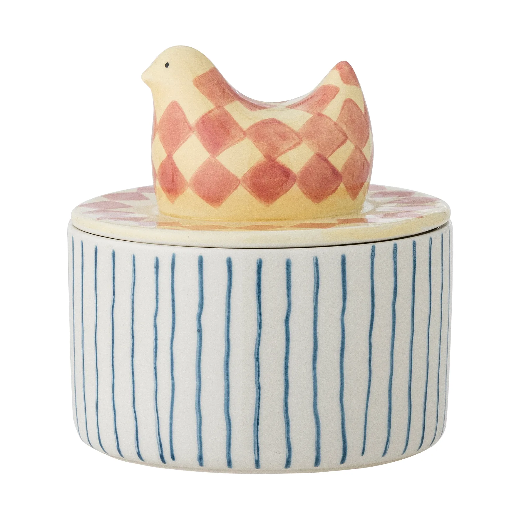 Bloomingville Biona sk&aring;l med lock &Oslash;11 cm Rose