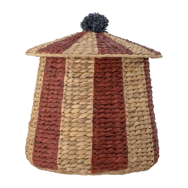 Birsen korg med lock Ø40 cm, Natur