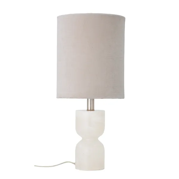Bloomingville bordslampa alabaster 59 cm, Natur