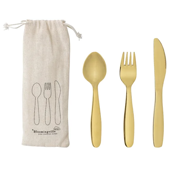 Bloomingville Mini barnbestick 3 delar