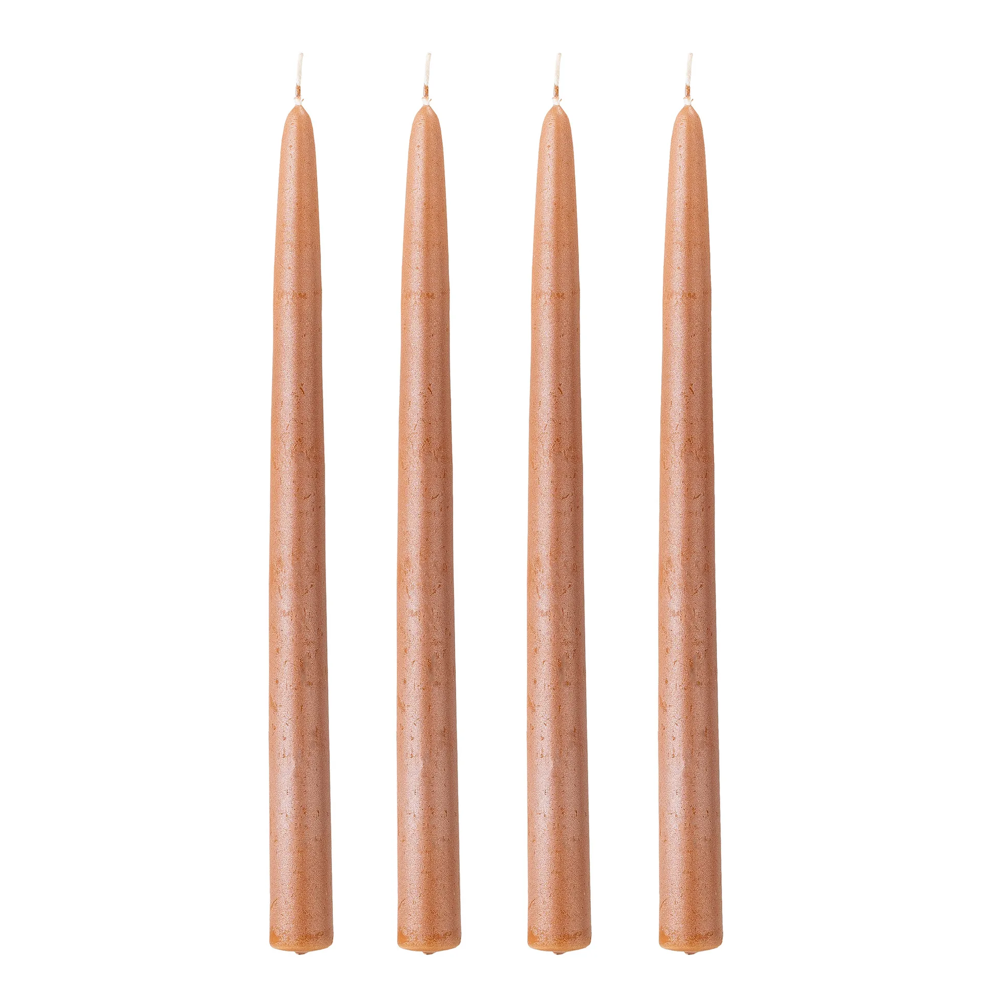 Bloomingville Bougie Shimmer Lot de 4 Marron