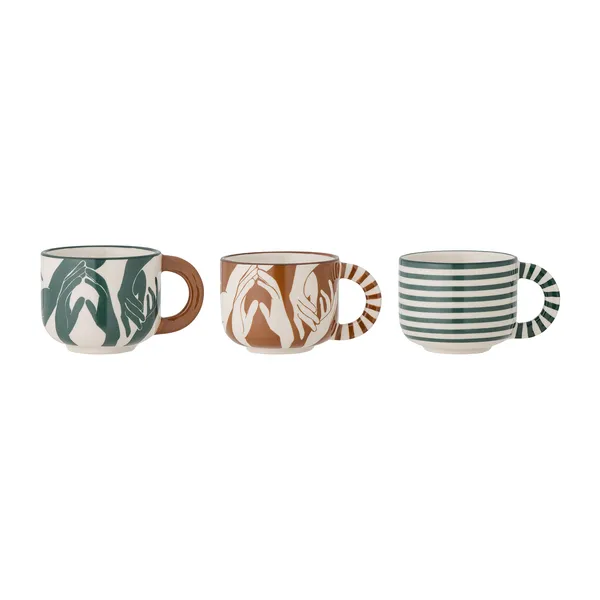 Carim kopp 6,5 cm 3 delar, Multi
