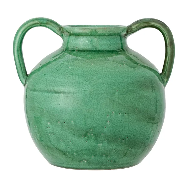 Cham Deco vas 25,5 cm, Grön terrakotta