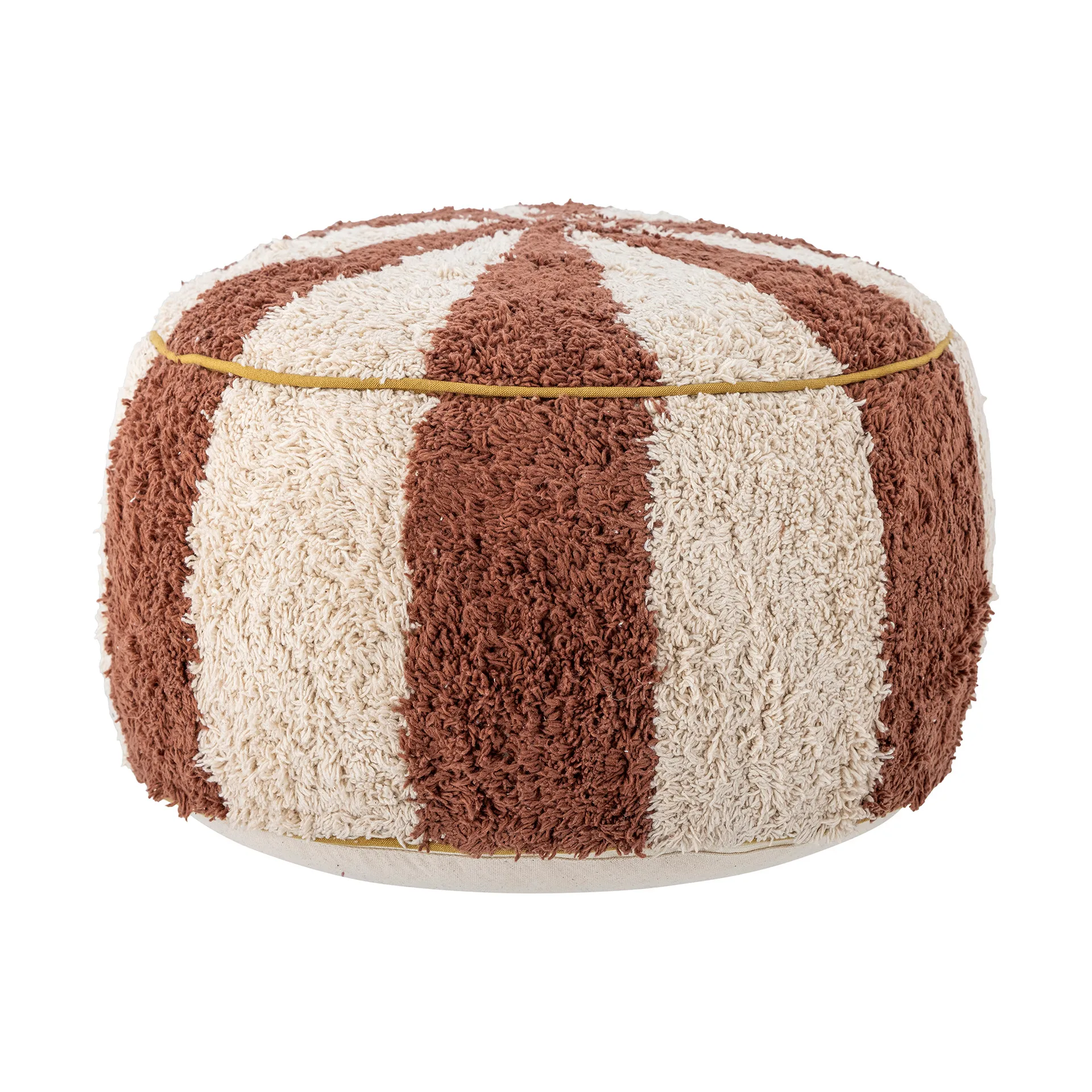 Bloomingville Charoline pouf Ø Marron blanc
