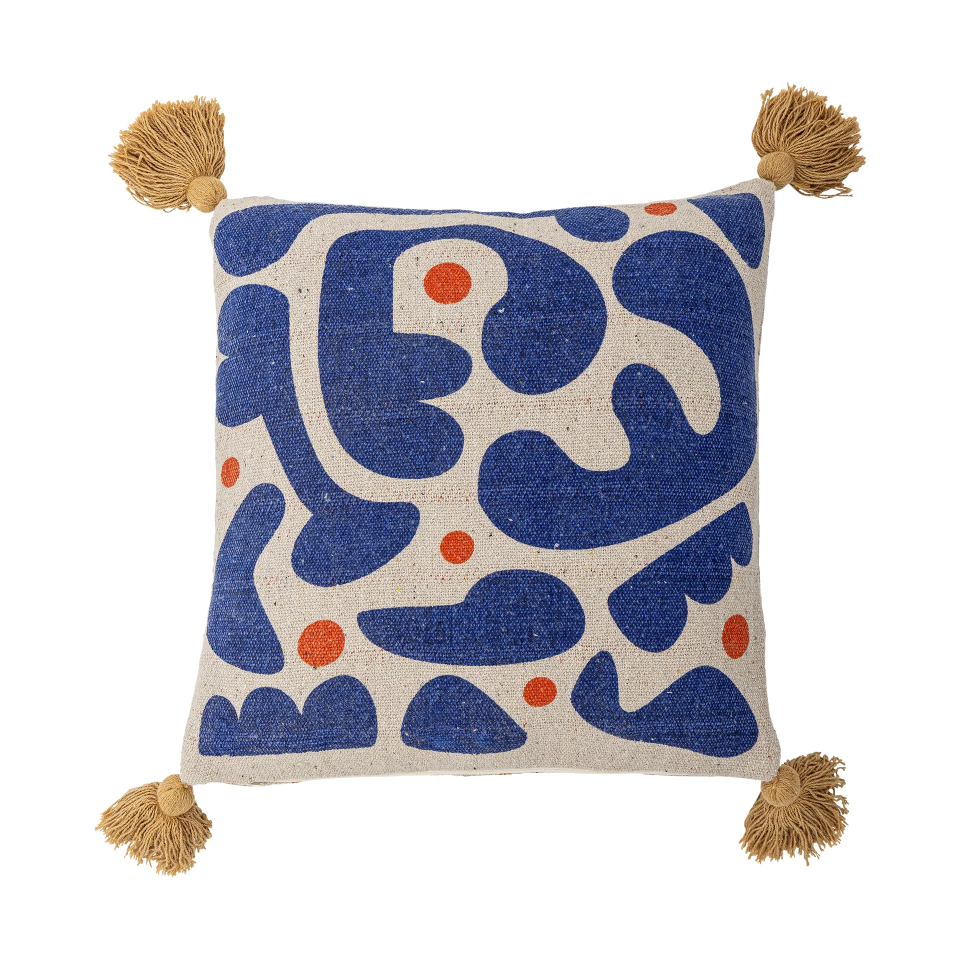 Bloomingville Coussin Eviaya cm Bleu