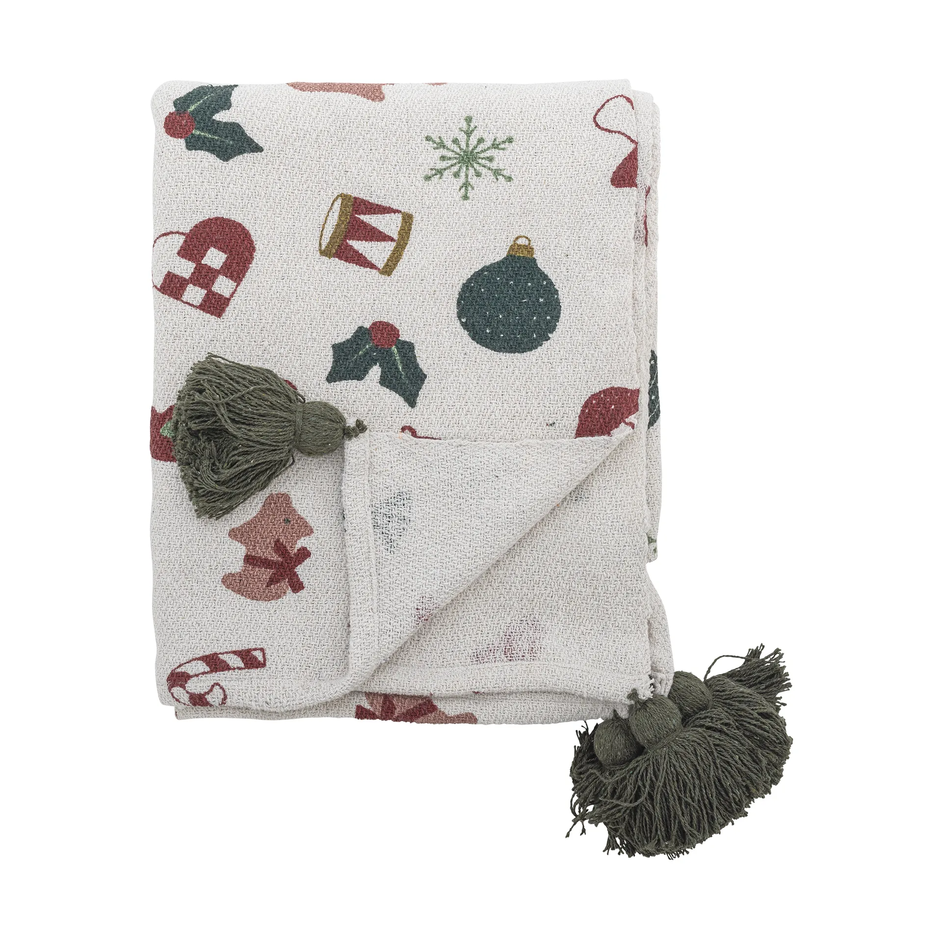 Bloomingville Couverture Yule cm Beige