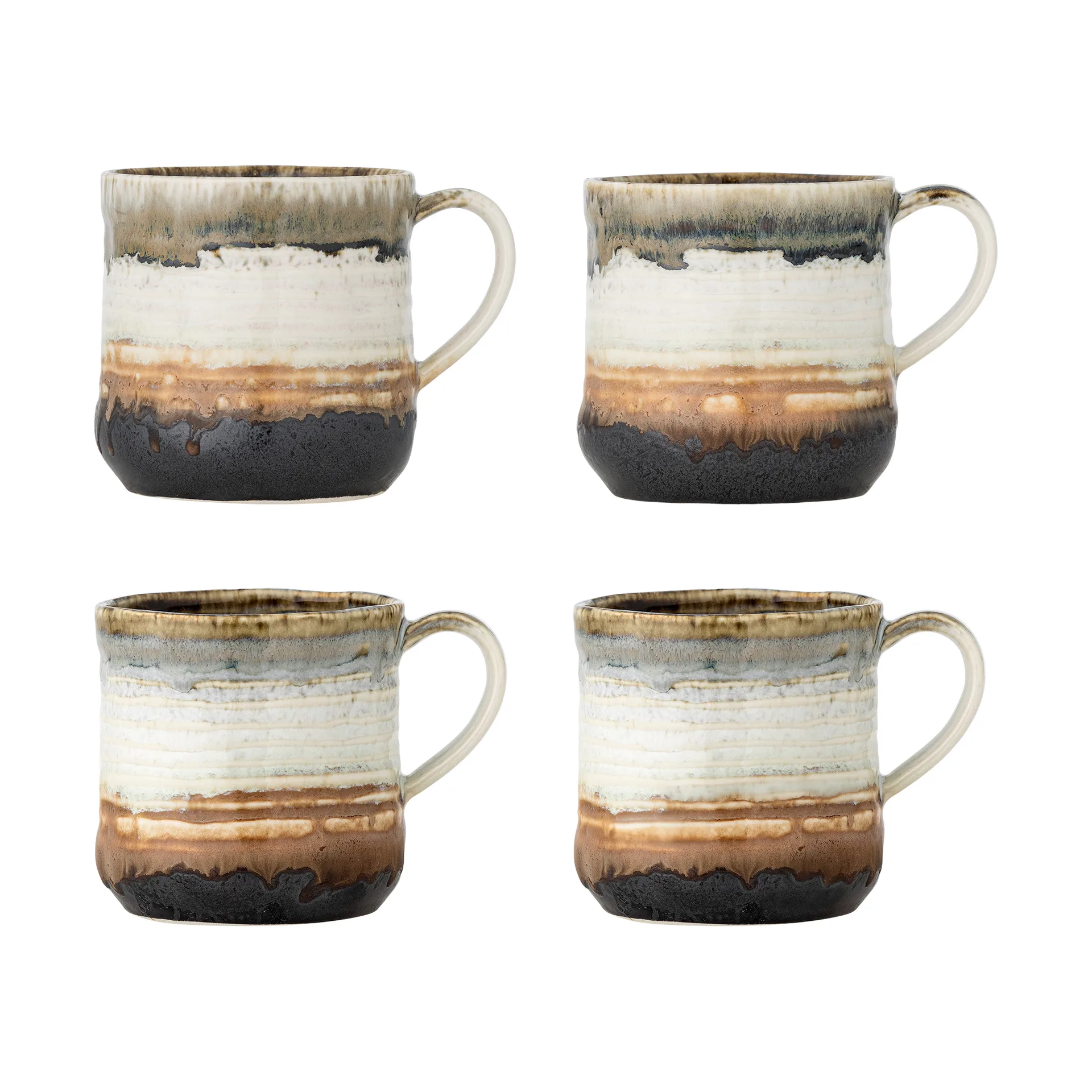 Bloomingville Deana mugg 4-pack Brun