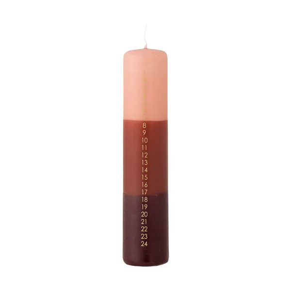Dip Dye adventssljus, Multi, 25 cm