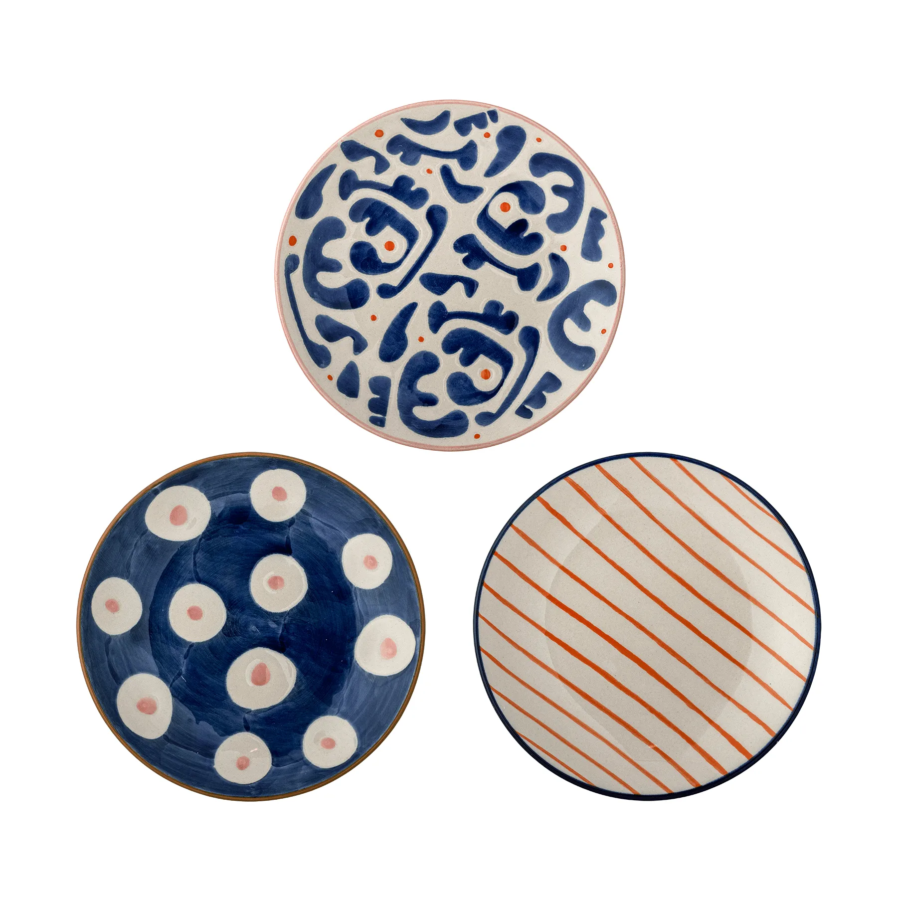 Bloomingville Eviaya tallerken Multi, 3 dele